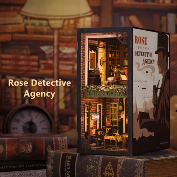 Kit "Book Nook" Rose Detective Agency avec éclairage Led Intégrée – Image 2