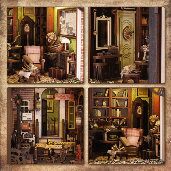Kit "Book Nook" Rose Detective Agency avec éclairage Led Intégrée – Image 4