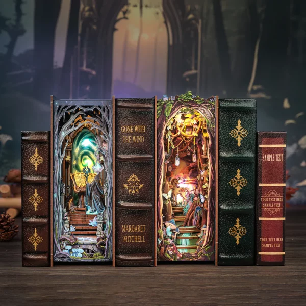 Kit "Book Nook" The Grace of Forest avec éclairage Led Intégrée – Image 3
