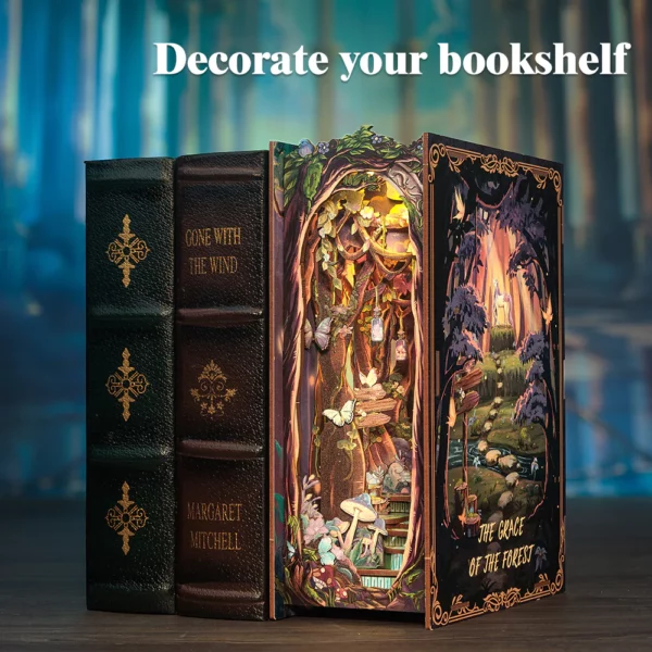 Kit "Book Nook" The Grace of Forest avec éclairage Led Intégrée – Image 4