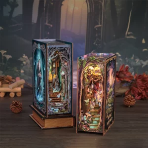 Kit « Book Nook » The Gate of Wonderland avec éclairage Led Intégrée