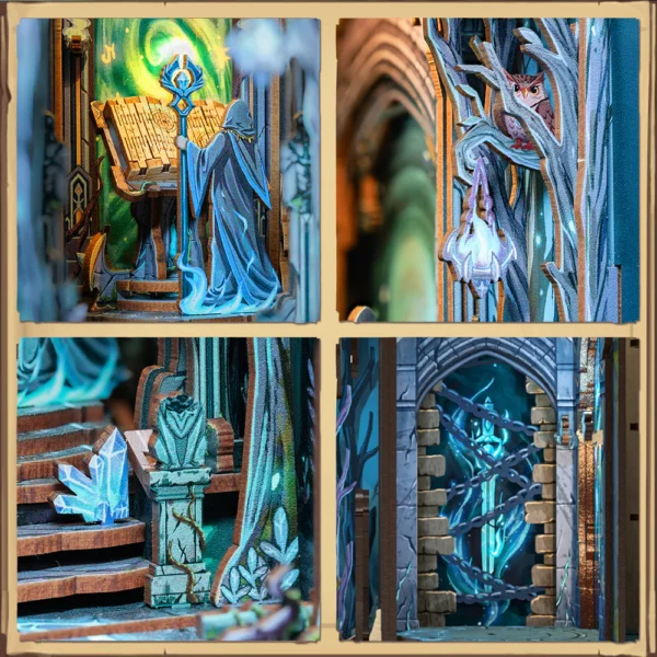 Kit "Book Nook" The Gate of Wonderland avec éclairage Led Intégrée – Image 4