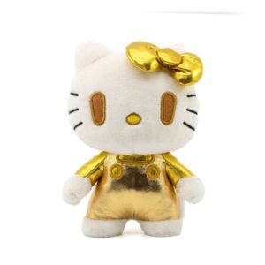 Peluche 18 cm à collectionner Hello Kitty : Kitty Golden Edition [51] (Windows Box 19x13x11cm)