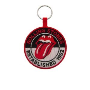 Porte-clés en tissu brodé Rolling Stones : Established 1962