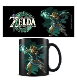 Mug céramique Nintendo : Zelda les Larmes du Royaume –  Pouvoir Sacré – Mug Noir[boîte cadeau] (315m