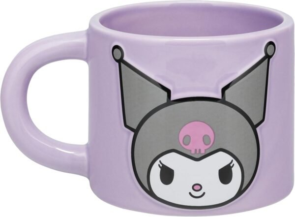 Mug Gravé 400 ml Hello Kitty : Kuromi [Matériau : Céramique, motif en relief, en boite cadeau]