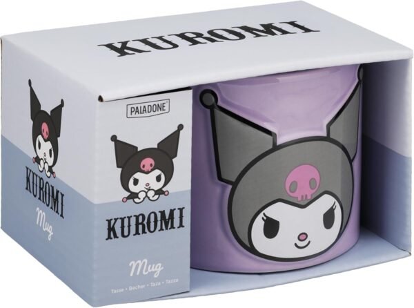 Mug Gravé 400 ml Hello Kitty : Kuromi [Matériau : Céramique, motif en relief, en boite cadeau] – Image 3