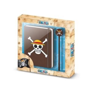 Set Box 1 Notebook + 1 Stylo One Piece [Notebook couverture rigide de 100 pages]