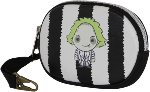 Porte-monnaie ovale Beetlejuice [2,5x 9x2cm]