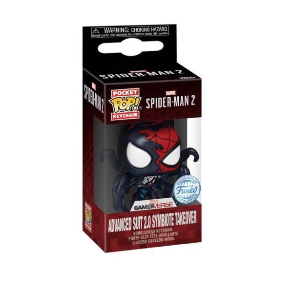 Pocket Pop ! Keychain Marvel Spider-Man 2 : Advanced Suit 2.0 Symbiote Takeover – Image 2