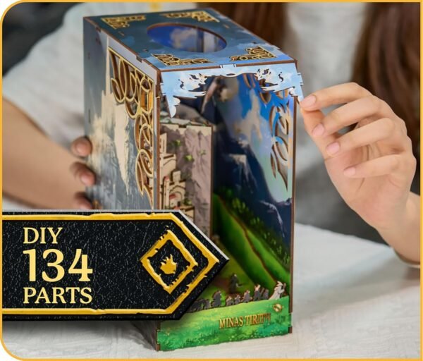 Kit "Book Nook" Le seigneur des anneaux : Minas Tirith avec éclairage Led Intégré – Image 3