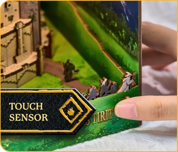 Kit "Book Nook" Le seigneur des anneaux : Minas Tirith avec éclairage Led Intégré – Image 4