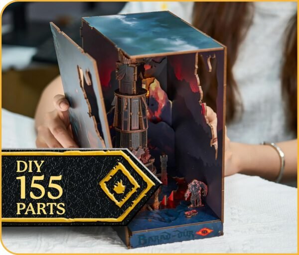 Kit "Book Nook" Le seigneur des anneaux : Barad-Dûr avec éclairage Led Intégré – Image 3