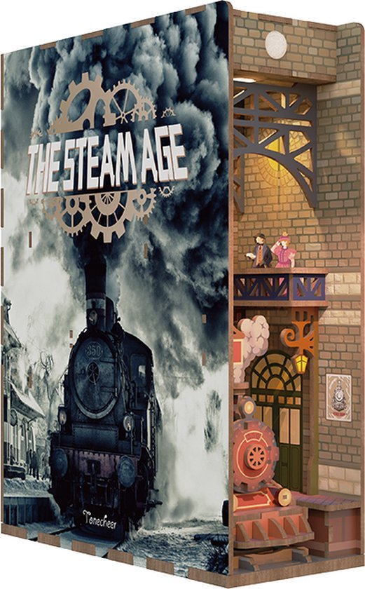 Kit "Book Nook" L'âge de la vapeur avec éclairage Led Intégrée – Image 3