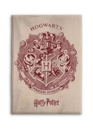 Plaid Flanelle Harry Potter : Logo Poudlard [100% Polyester, 110x150cm]