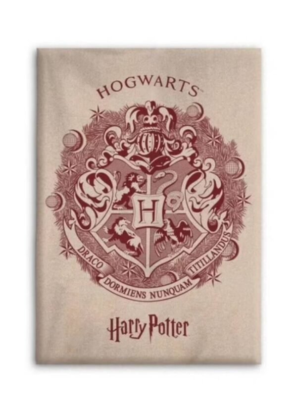 Plaid Flanelle Harry Potter : Logo Poudlard [100% Polyester, 110x150cm]