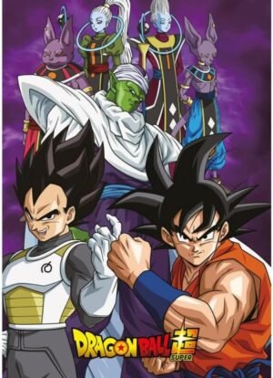 Plaid Polaire Dragon Ball Super : Goku & Vegeta [100% Polyester, 100x140cm]