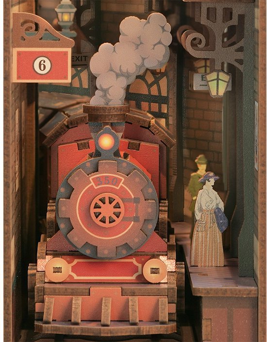 Kit "Book Nook" L'âge de la vapeur avec éclairage Led Intégrée – Image 7