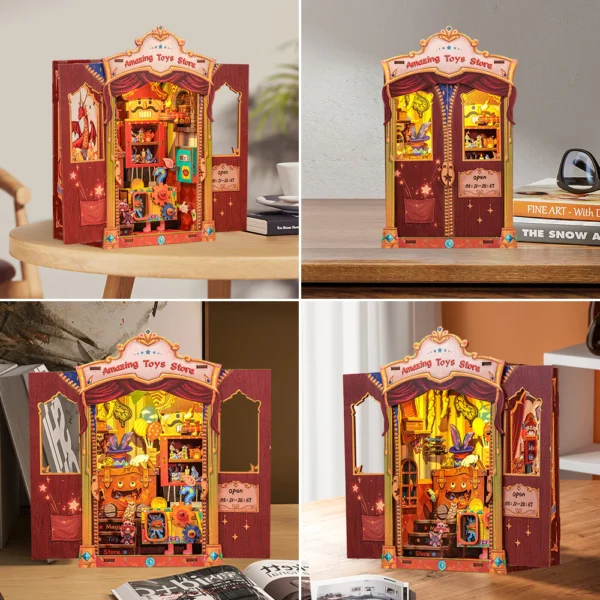 Kit "Book Nook" Amazing Toy Store avec éclairage Led Intégrée (103 pièces) – Image 6
