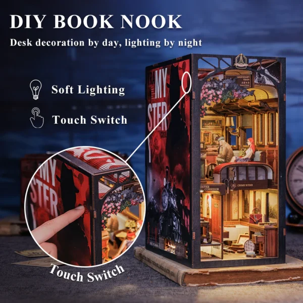 Kit "Book Nook" Train Mystère" avec éclairage Led Intégrée – Image 6