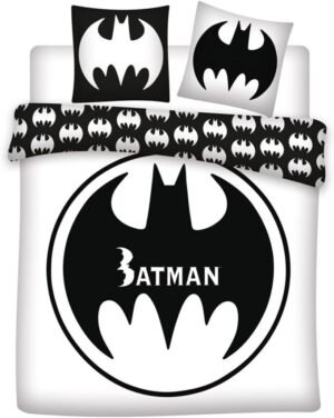 Parure réversible 2 places DC : Batman  [Housse de couette 240x220cm + 2 Taies 65×65, Polycoton]