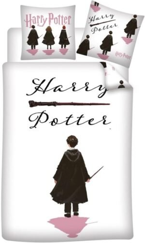 Parure réversible 1 place Harry Potter : Harry [Housse de couette 140x200cm +Taie 65×65, Polycoton]