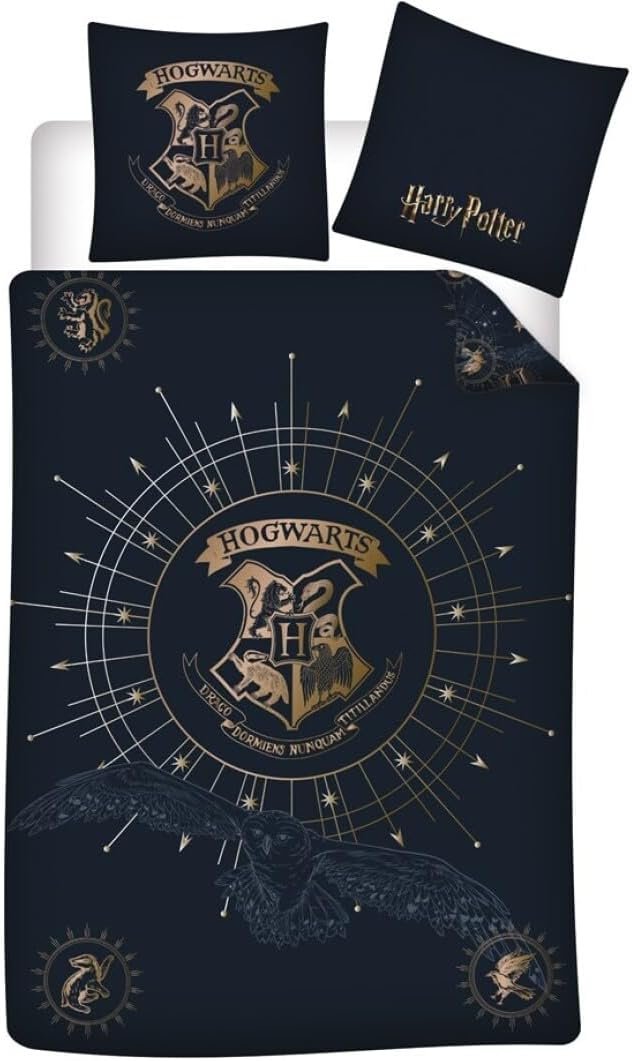 Parure réversible 1 place Harry Potter : Poudlard