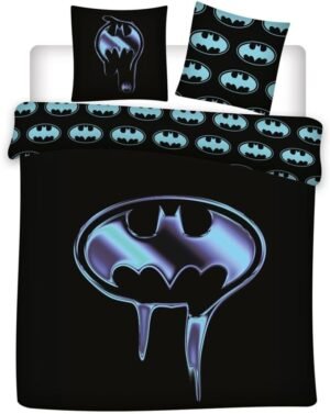 Parure réversible 2 places DC : Batman  [Housse de couette 240x220cm + 2 Taies 65×65, Polycoton]