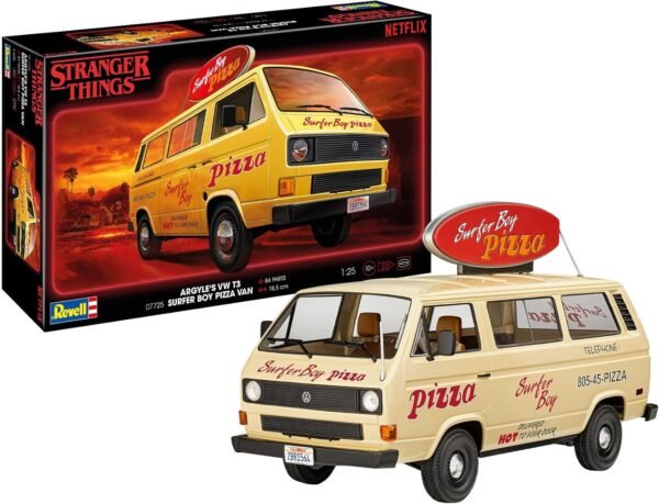 Kit "Puzzle 3D" Stranger Things Van VWT3 Surfer Boy Pizza