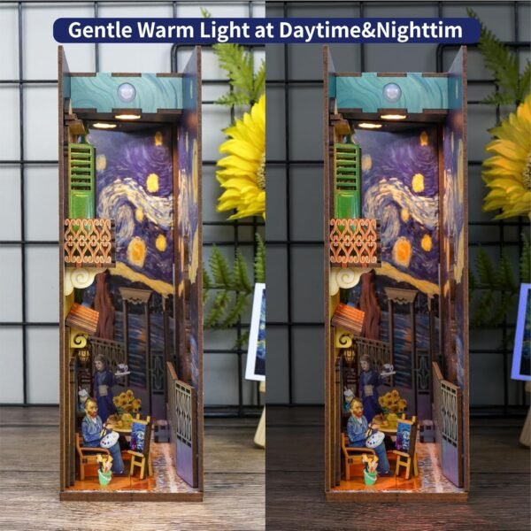 Kit "Book Nook" Le monde de Vincent Van Gogh avec éclairage Led Intégrée – Image 3