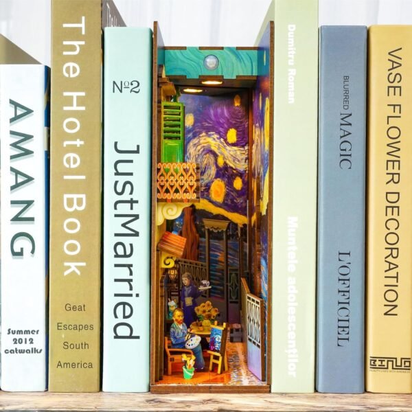 Kit "Book Nook" Le monde de Vincent Van Gogh avec éclairage Led Intégrée – Image 2