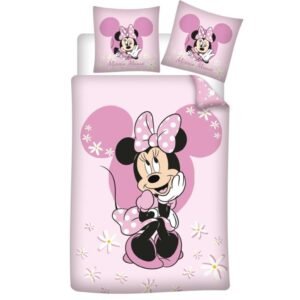 Parure de lit une place Disney : Mickey [Polyester, Housse de couette 140x200cm +Taie 65×65]