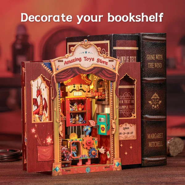 Kit "Book Nook" Amazing Toy Store avec éclairage Led Intégrée (103 pièces) – Image 7