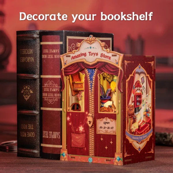 Kit "Book Nook" Amazing Toy Store avec éclairage Led Intégrée (103 pièces) – Image 10