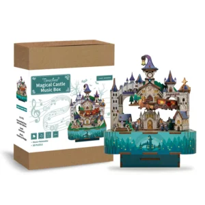 Kit « Book Nook » Château magique avec animation motorisée + mécanisme musical