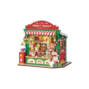 Kit « Book Nook » Christmas Candy Stand avec éclairage Led Intégrée  [Kit à construire 170 pièces]
