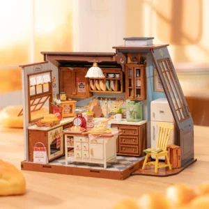 Kit « Book Nook » Baking Kitchen avec éclairage Led Intégrée [Kit à construire 359 pièces]