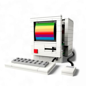 Kit de Construction Rétro Pop Series : Computer type Apple 1984  [274 pièces,10x28x9cm]