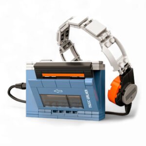 Kit de Contruction Rétro Pop Series : Baladeur Cassette  1979 [156 pièces,10,4×4,4×8 cm]