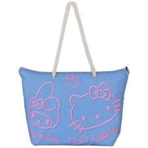 Sac de Plage Hello Kitty « Denim » [52*37*17cm]