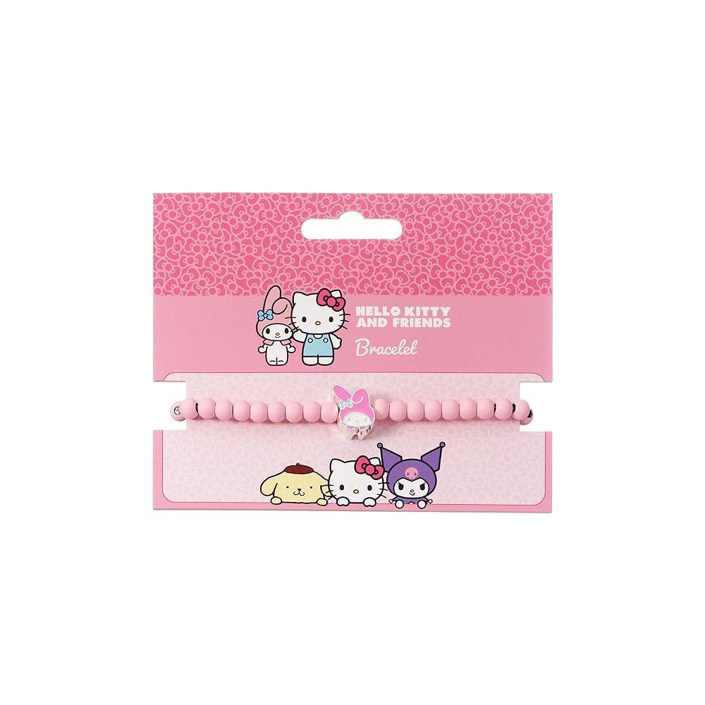 Bracelet ajustable en perles Hello Kitty : My Melody (rose) – Image 3
