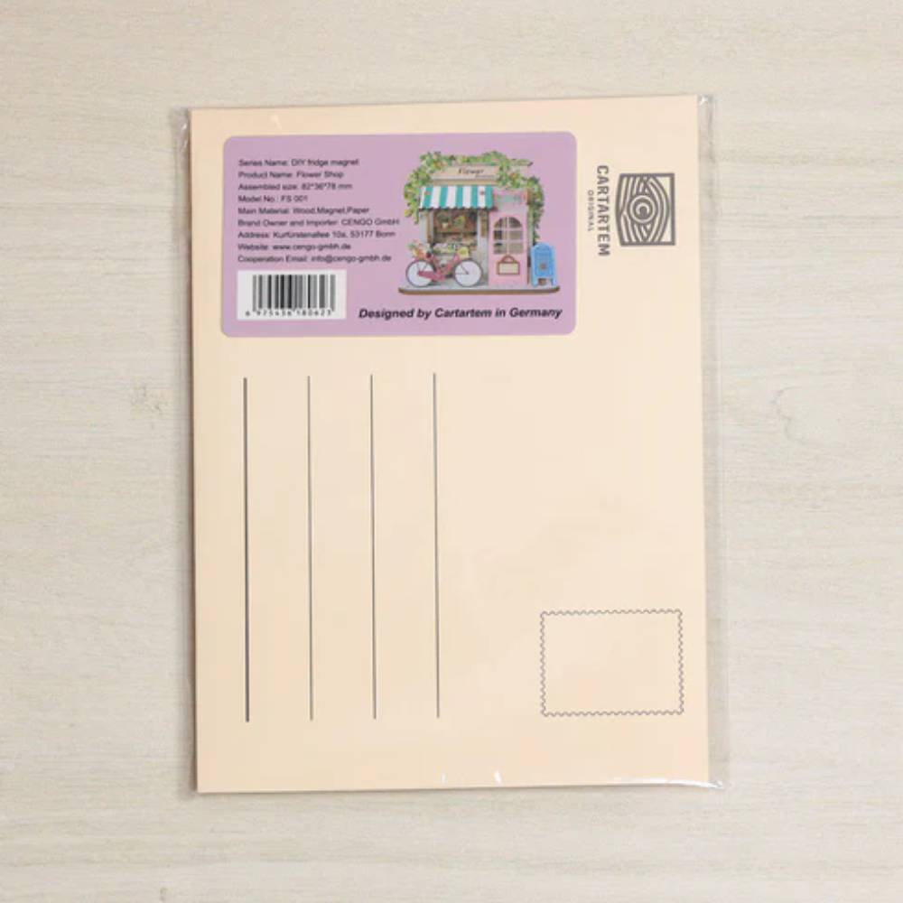 Mini Book Nook : Fleuriste (aimanté avec carte + enveloppe) – Image 2
