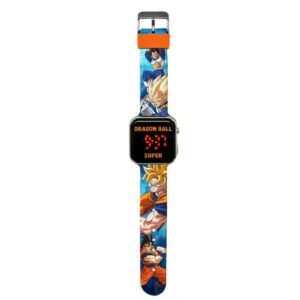 Montre 18cm à grand écran Led Dragon Ball : Goku et Vegeta Super Saiyan
