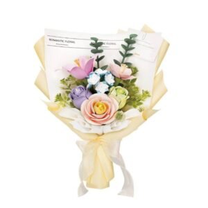 Kit « Book Nook » Grand Bouquet de printemps [Kit à construire, 165 pièces, 45x42x32cm]