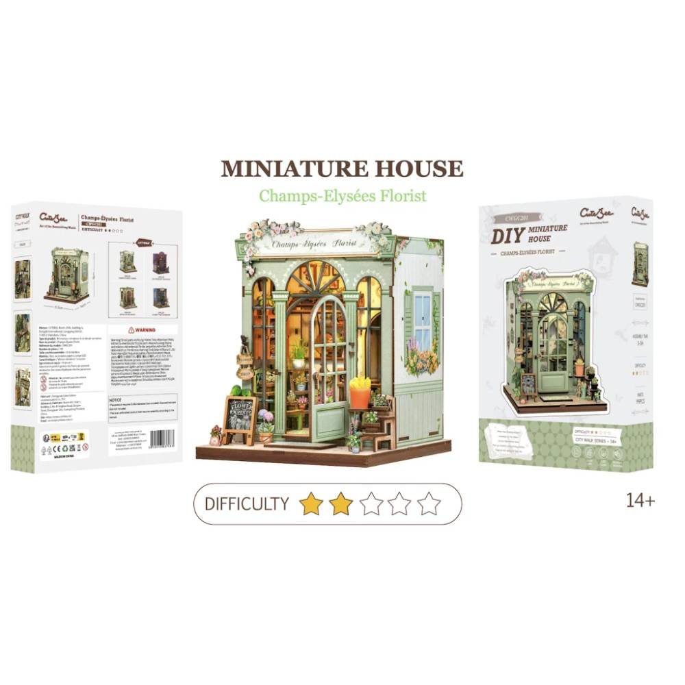 Kit "Book Nook" Champs-Elysées Florist avec éclairage Led Intégrée – Image 4