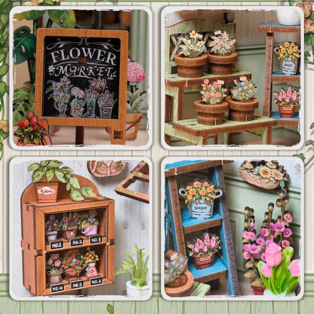 Kit "Book Nook" Champs-Elysées Florist avec éclairage Led Intégrée – Image 2