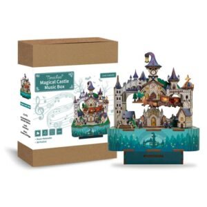 Kit « Book Nook » Château magique avec animation motorisée + mécanisme musical [111 pièces]