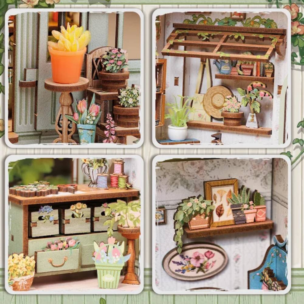 Kit "Book Nook" Green Life Bookshop avec éclairage Led Intégrée – Image 2