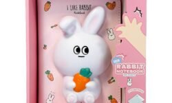 Notebook relief 3D Kenji Gen Rabbit [Format A5, 128 pages stylisées, emballage boîte cadeau]