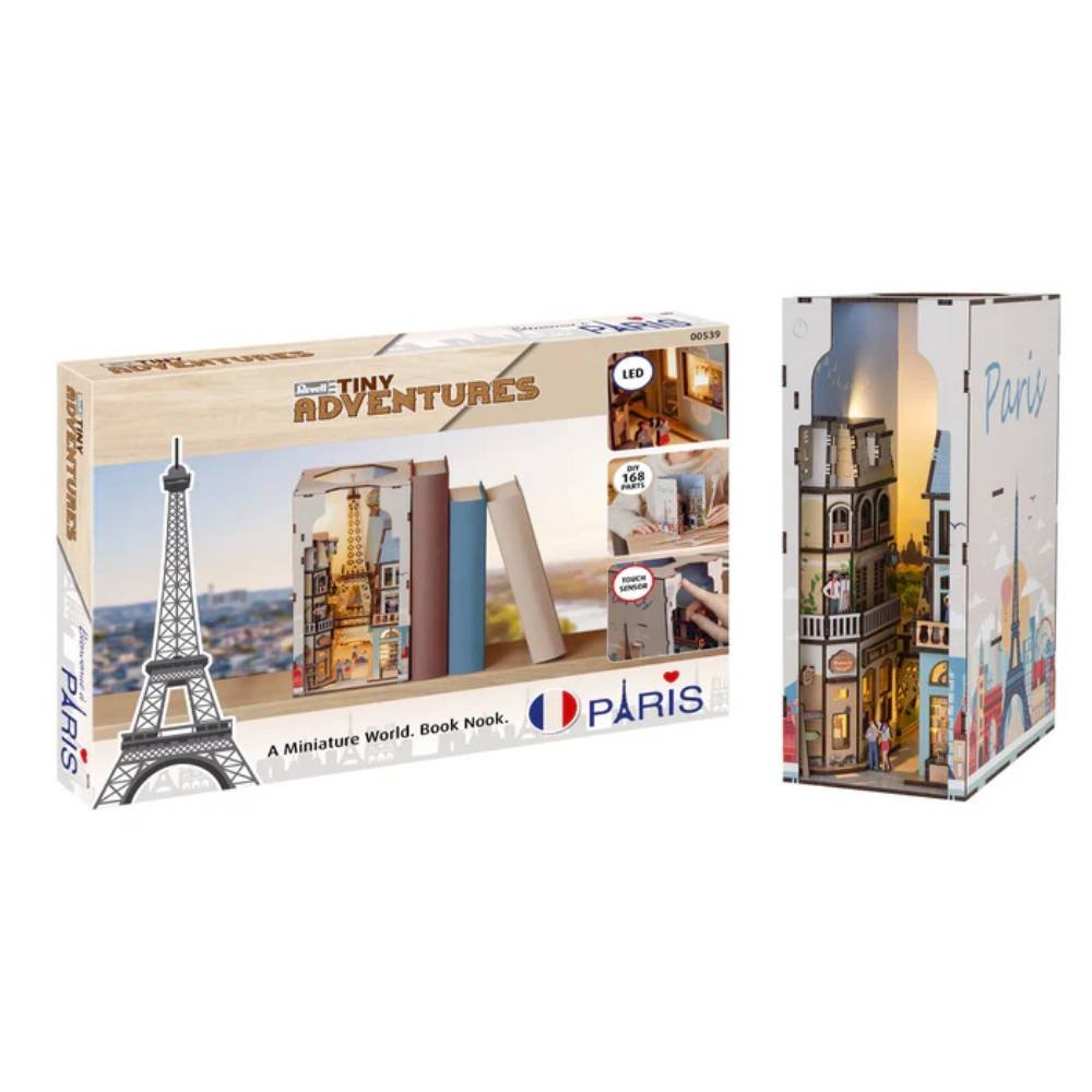 Kit "Book Nook" Revell Paris avec éclairage Led Intégré avec capteur tactile marche